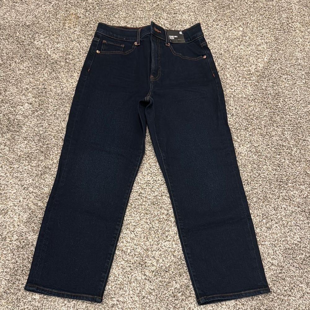 Express Women's Dark Blue Ankle Jeans